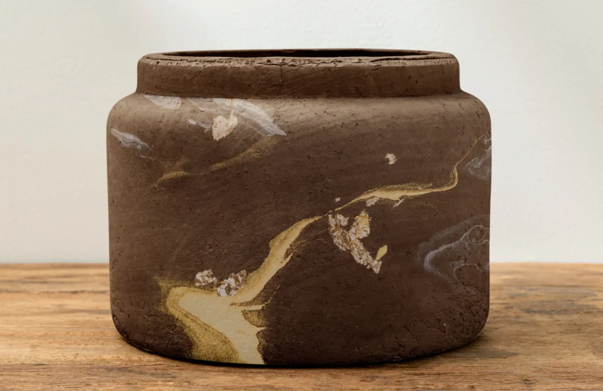 Textured Ceramic Planter